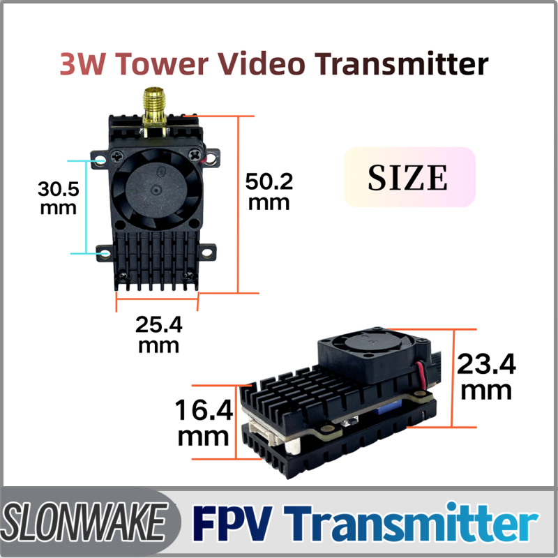 Fpv Drone Vtx - SLONWAKE 5.8G 3000mW Simulazione VTX FPV