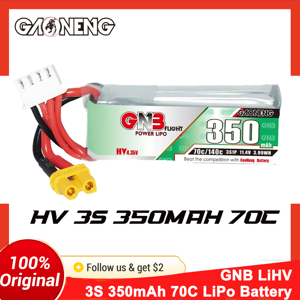 Batteria LiPo Gaoneng GNB 350m - Fpv Drone Goggles recensione e prezzo