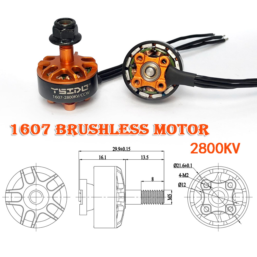 YSIDO 1607 2800KV 3850KV 2-4S  - Fpv Drone Goggles recensione e prezzo